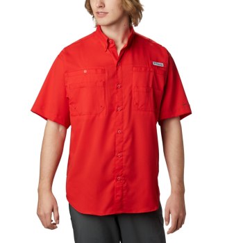 Columbia Muške Košulje - PFG Tamiami II Short Sleeve Big Crvene | TLWJ-26931